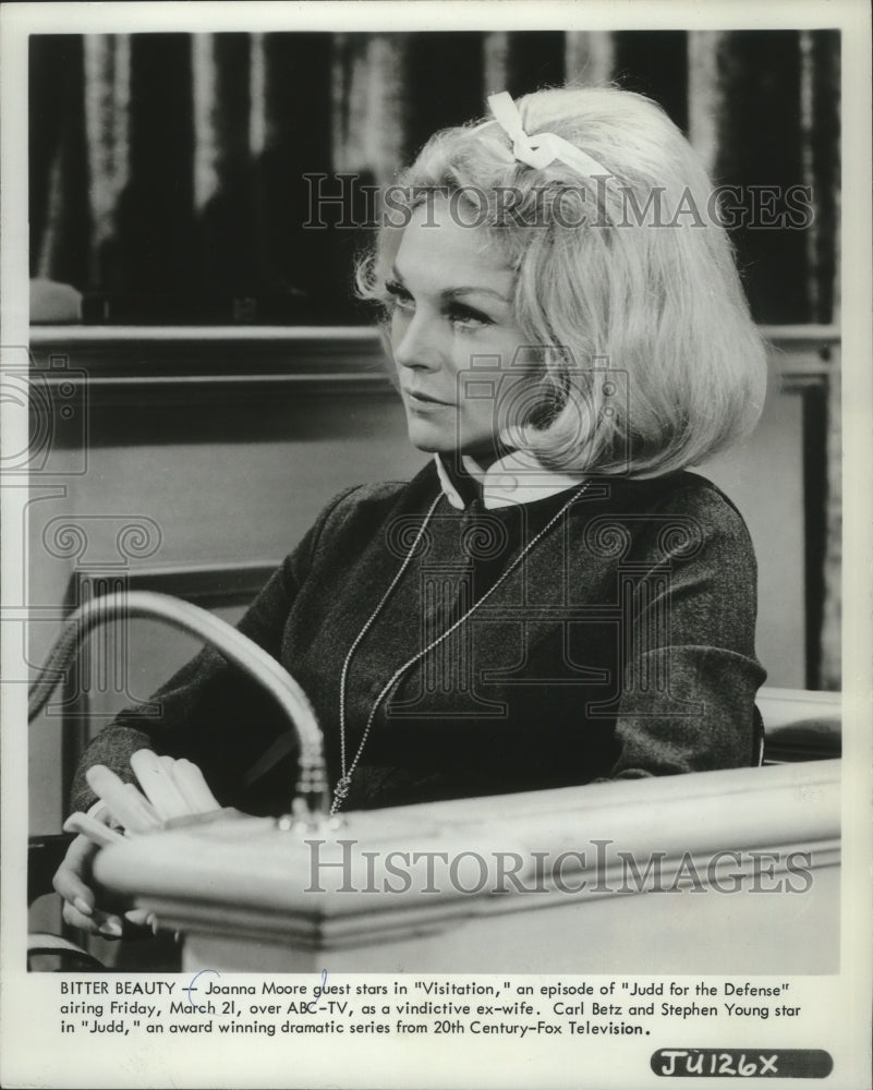 1969 Press Photo Joanna Moore guest stars on &quot;Judd for the Defense&quot; on ABC-TV - Historic Images