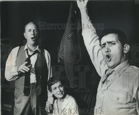 1965 Press Photo Martha Scott With Co-Stars In 'The Subject Was Roses' - Historic Images