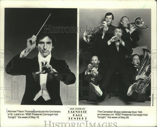 1986, "AT&T Presents Carnegie Hall Tonight" guest musicians - Historic Images