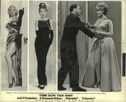1963, Jill St. Jon & Frank Sinatra star in "Come Blow Your Horn" - Historic Images