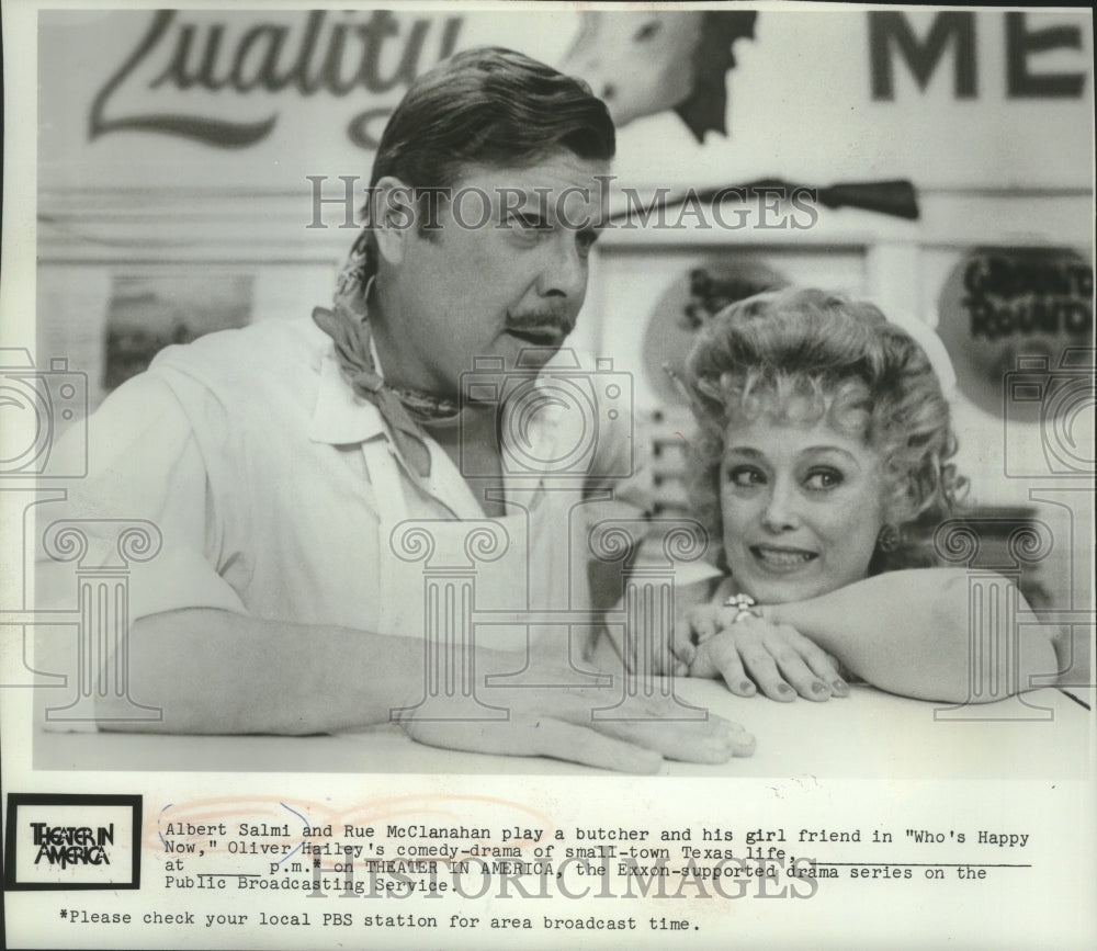 1976, Albert Salmi & Rue McClanahan in "Who's Happy Now" - mjp38450 - Historic Images