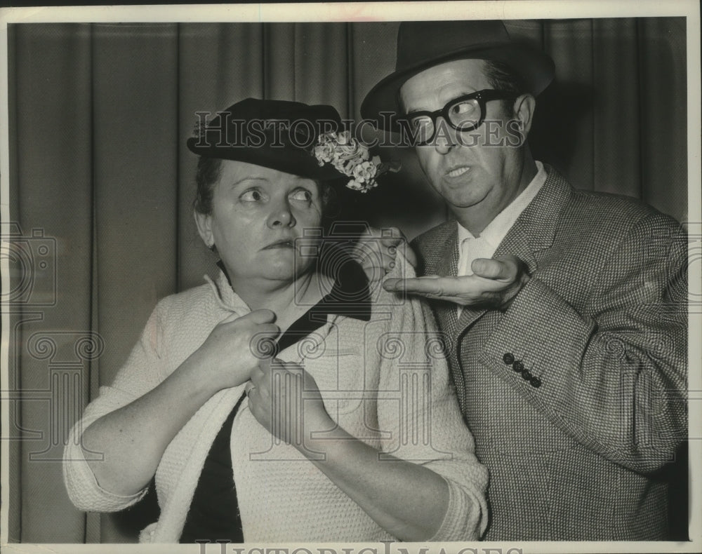 1963 Press Photo Comedians Phil Silvers and Pert Kelton - mjp38469 - Historic Images