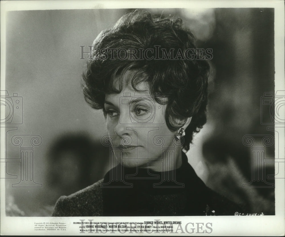 1973 Press Photo Actress Joanne Woodward in &quot;Summer Wishes, Winter Dreams&quot; - Historic Images