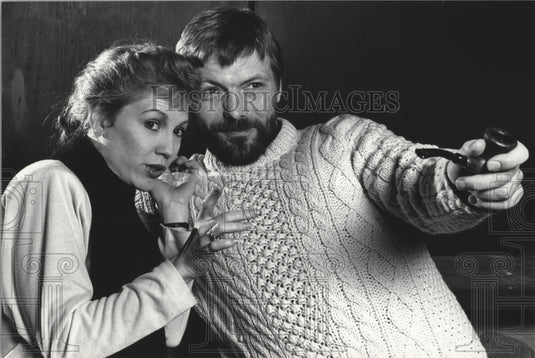 1988, Madylon Brans & Jonathan Smoots star in "Sea Marks" - mjp38524 - Historic Images