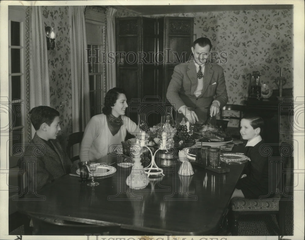  Opera star Lawrence Tibbett at home with his family - Historic Images