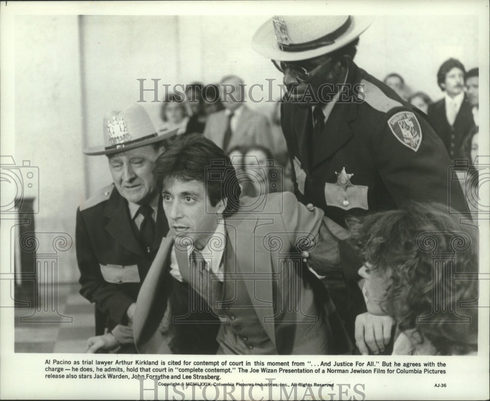 1979, Al Pacino in a scene from And Justice for All. - mjp38595 - Historic Images