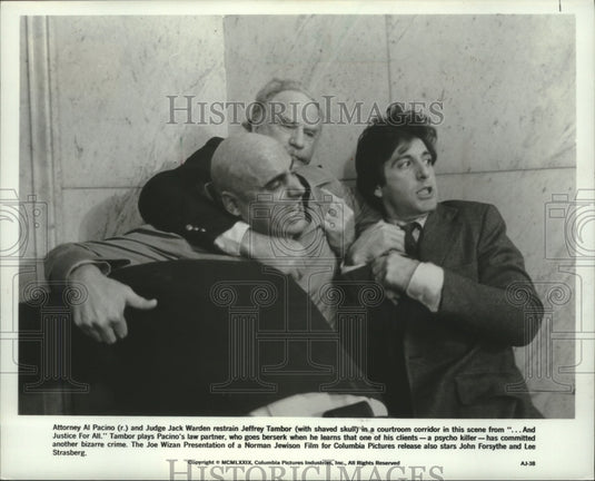 1979 Press Photo Scene from the Motion Picture "...And Justice For All" - Historic Images