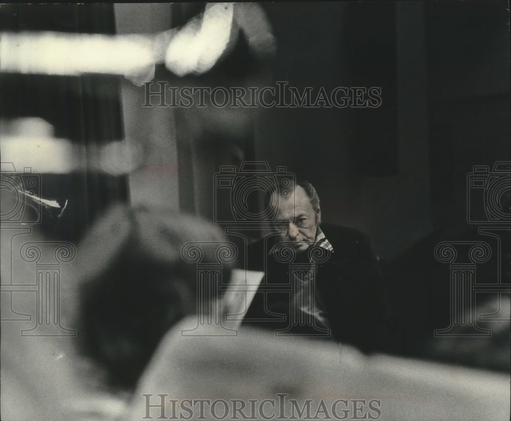 1976 Press Photo Woody Herman hosts clinic at Milwaukee Area Technical College. - Historic Images