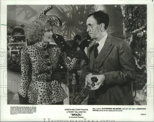 1985 Press Photo Katherine Helmond & Jonathan Pryce in "Brazil" - mjp38840 - Historic Images