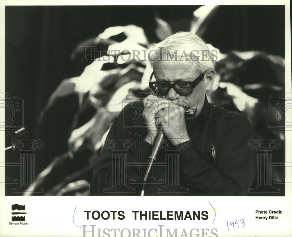 1993 Press Photo Toots Thielemans, musician - mjp38871- Historic Images