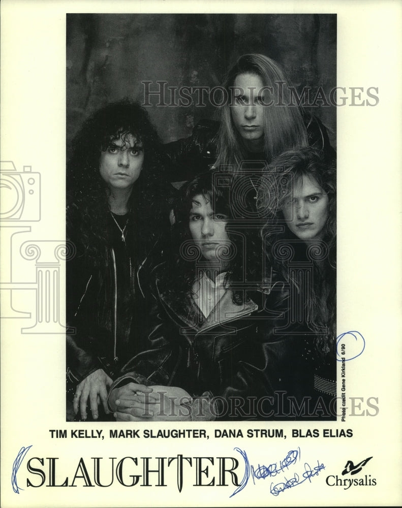 1990, Musical group &quot;Slaughter&quot; with Dana Strum and Tim Kelly - Historic Images