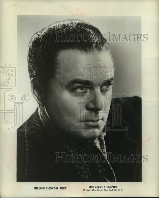 1953, Tenor Ferruccio Tagliavini - mjp38962 - Historic Images