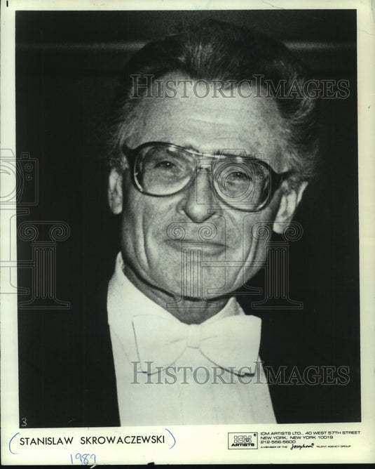 1989 Press Photo Stanislaw Skrowaczewski - mjp39030 - Historic Images