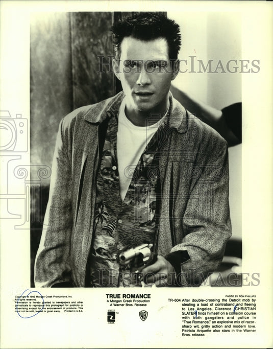 1993 Press Photo Christian Slater In 'True Romance' - mjp39040 - Historic Images
