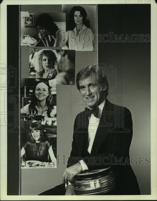 1980 Press Photo David Sheehan on NBC's "A Sneak Preview... The Oscar Race" - Historic Images