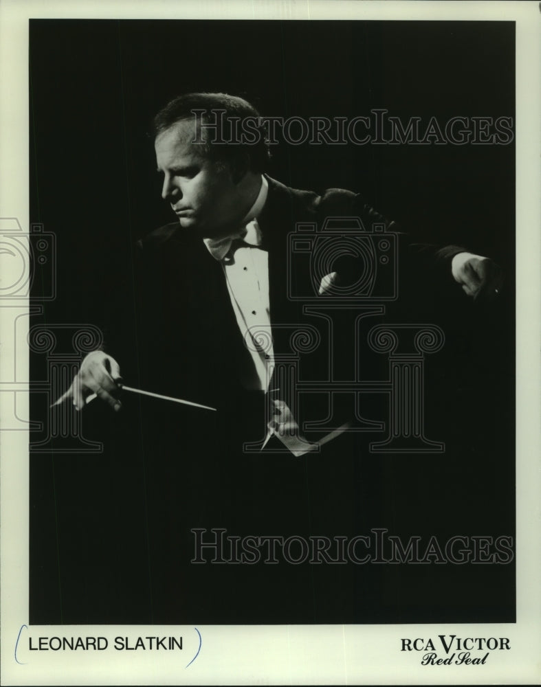 1989 Press Photo Leonard Slatkin, Music Director of St. Louis Symphony Orchestra - Historic Images