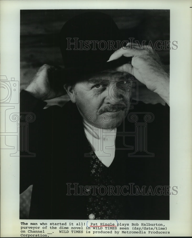 1980 Press Photo Pat Hingle Plays Bob Halburton In &#39;Wild Times&#39; - mjp39214 - Historic Images