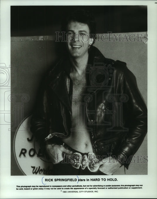 1983, Rick Springfield stars in "Hard to Hold" - mjp39329 - Historic Images