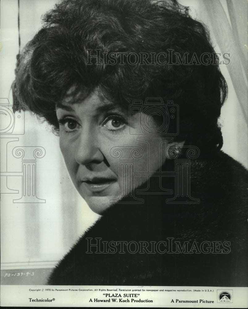 1970 Press Photo Maureen Stapleton plays Karen Nash in "Plaza Suite" - mjp39334-Historic Images