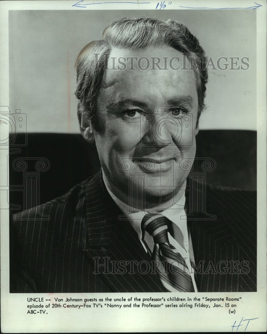 1971 Press Photo Van Johnson actor starring on "Nanny and the Professor." ABC. - Historic Images