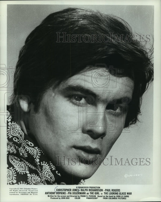 1969 Press Photo Actor Christopher Jones stars in "The Looking Glass War" - Historic Images