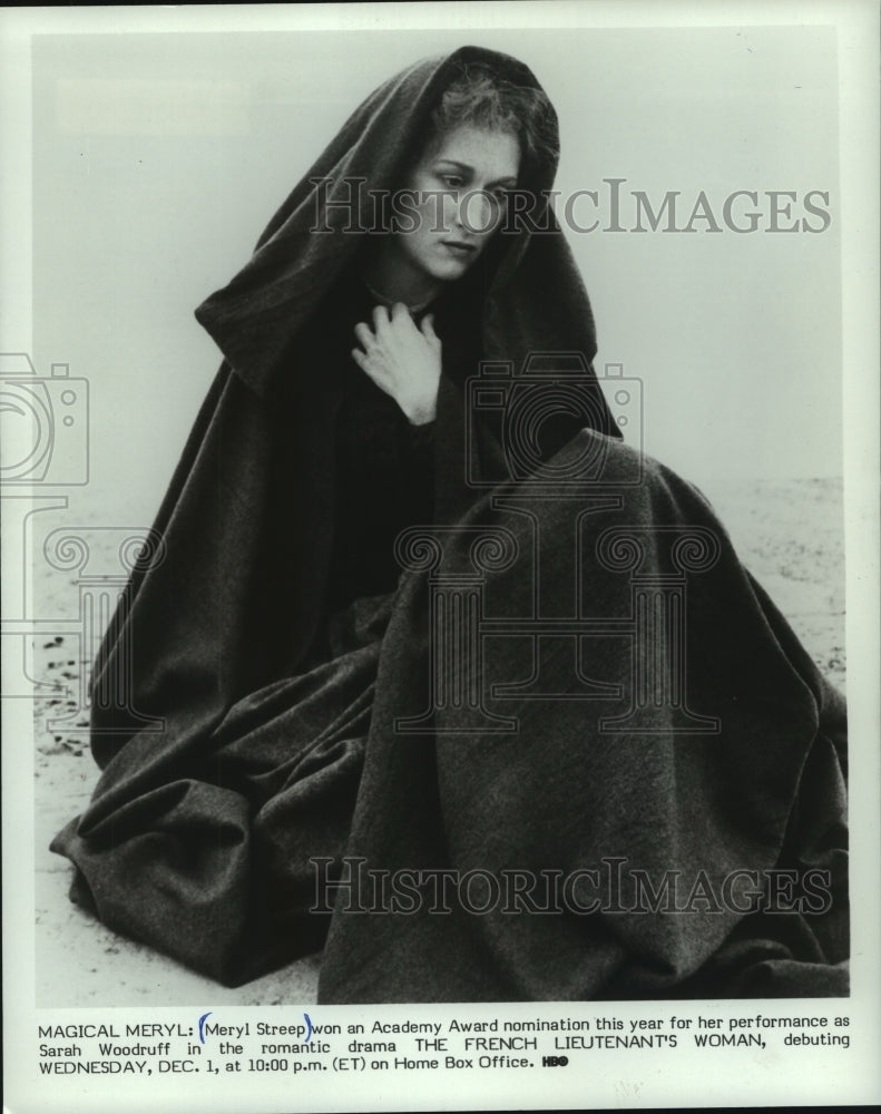 1983, Meryl Streep stars in "The French Lieutenant's Woman" - Historic Images