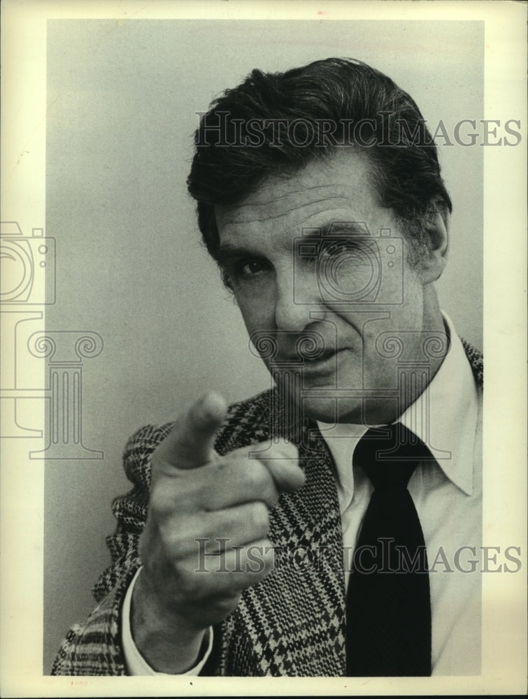 1976, Actor Robert Stack as Captain Lincoln Evers in "Most Wanted" - Historic Images