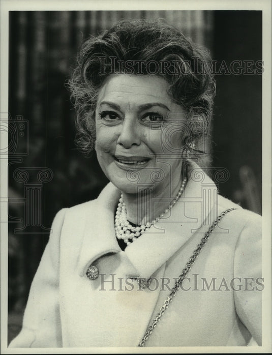 1974 Press Photo Ann Rutherford guest stars on "The Bob Newhart Show" - Historic Images