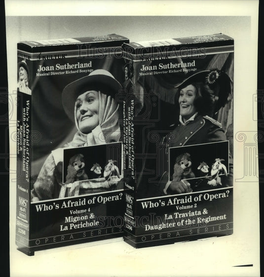1990, Joan Sutherland in opera videos "Who's Afraid of Opera?" - Historic Images