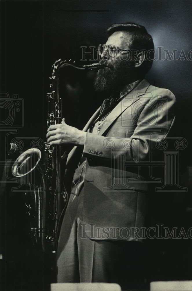 1983, Saxophonist Lew Tabackin in concert Monday at the PAC - Historic Images