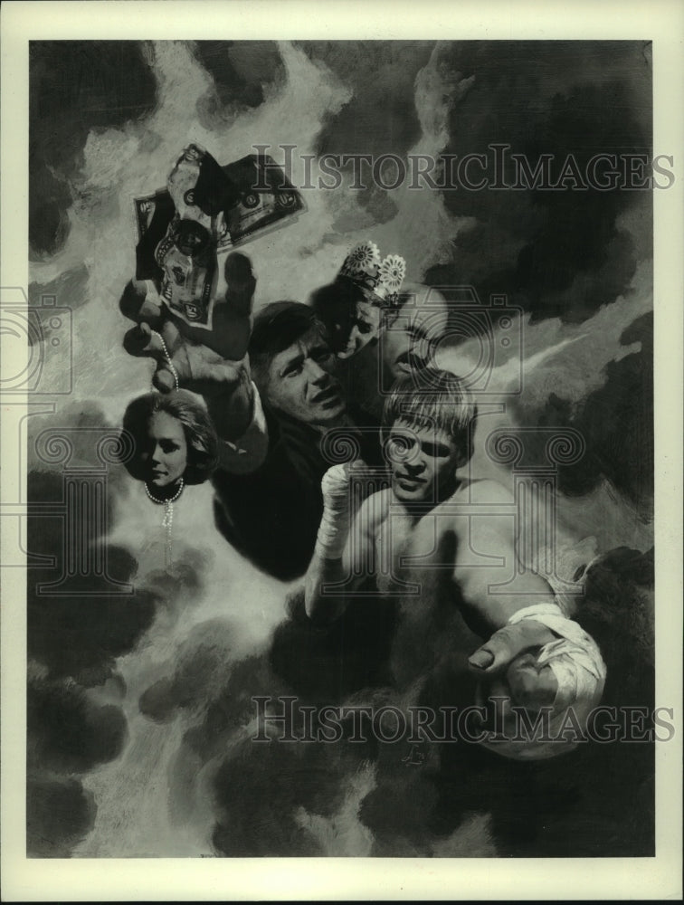 1976 Press Photo Peter Strauss and Nick Nolte in ABC's "Rich Man, Poor Man" - Historic Images