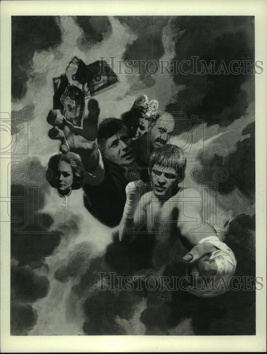 1976 Press Photo Peter Strauss and Nick Nolte in ABC's "Rich Man, Poor Man" - Historic Images