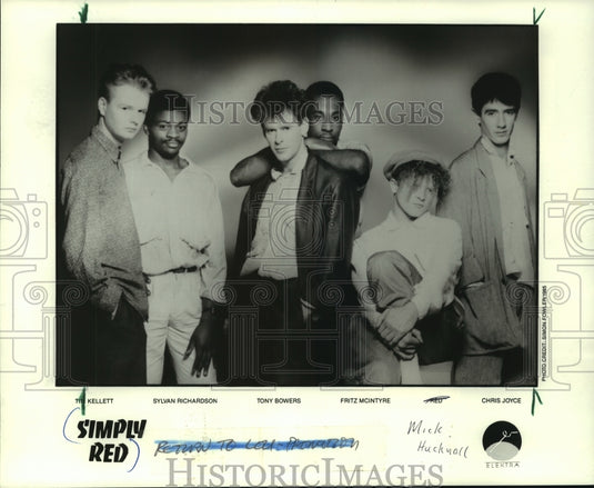 1985, Member of the singing group S'imply Red - mjp39870 - Historic Images