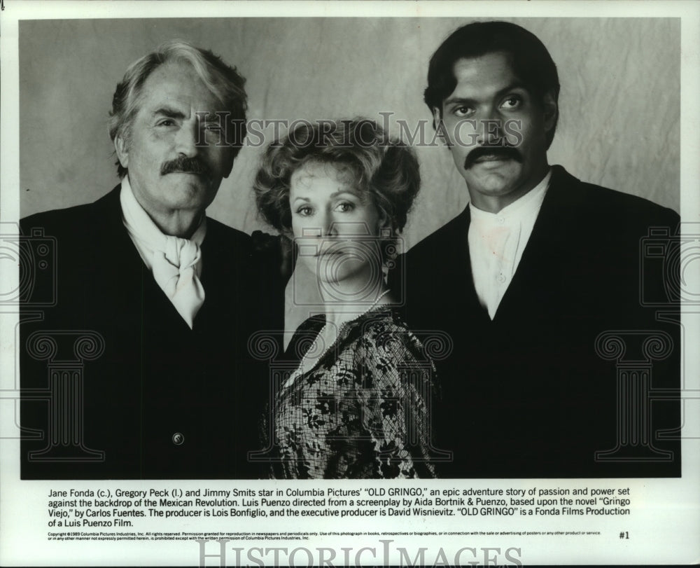 1989, â€œOld Gringoâ€ stars Jane Fonda, Gregory Peck and Jimmy Smits - Historic Images