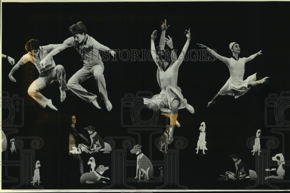 1980 Press Photo Paul Taylor Dance Company performing &quot;Diggity&quot; at Uihlein Hall - Historic Images