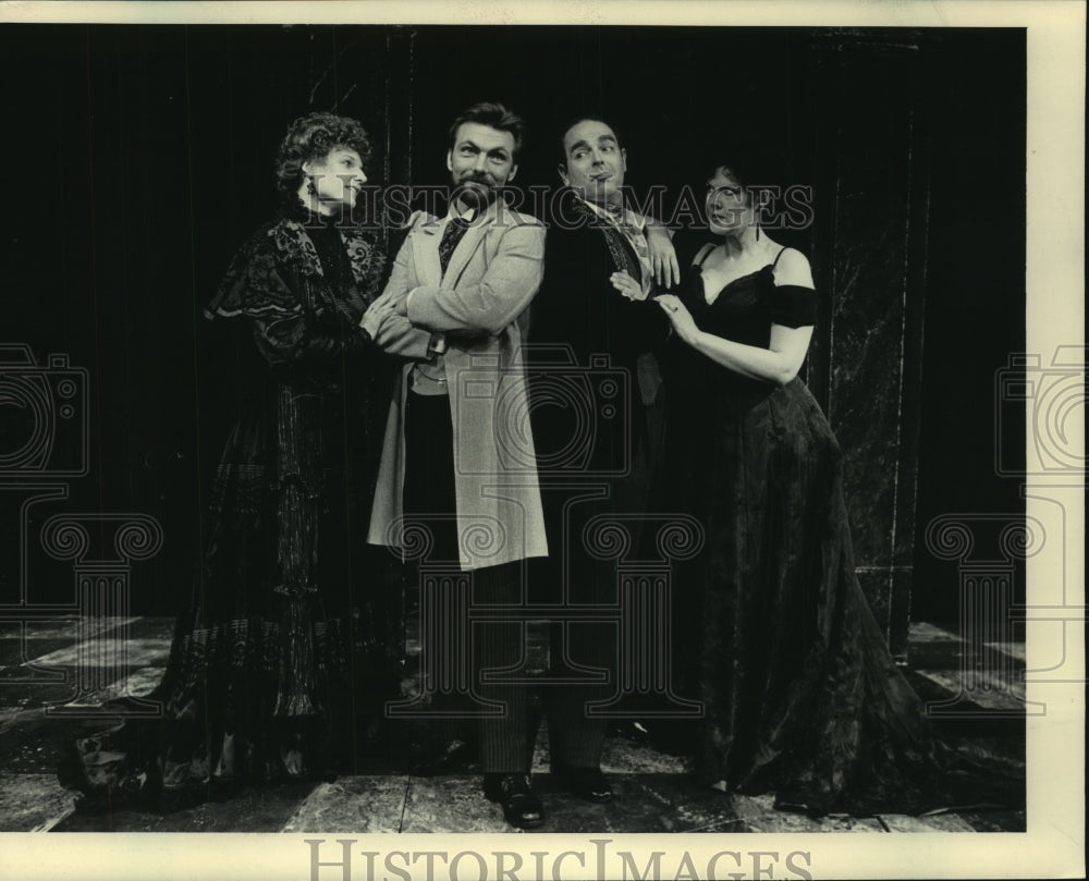 1986, Actors of the Skylight Theater in Milwaukee performing on stage - Historic Images