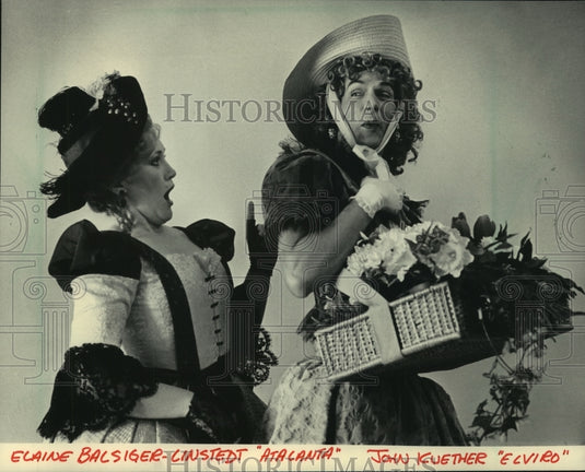 1986, Skylight Theater's Elaine Balsinger-Linsted and John Kuether - Historic Images