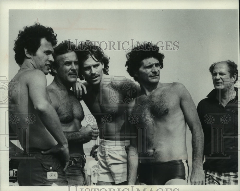 1981 Press Photo David Ogden Stiers & other stars of "Breaking Up Is Hard to Do"- Historic Images