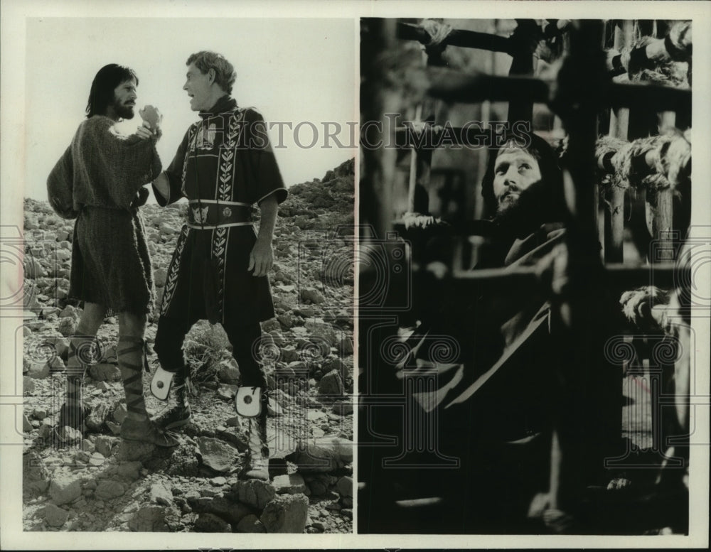 1981 Press Photo Peter Strauss & Peter O'Toole in "Masada" - mjp39999 - Historic Images