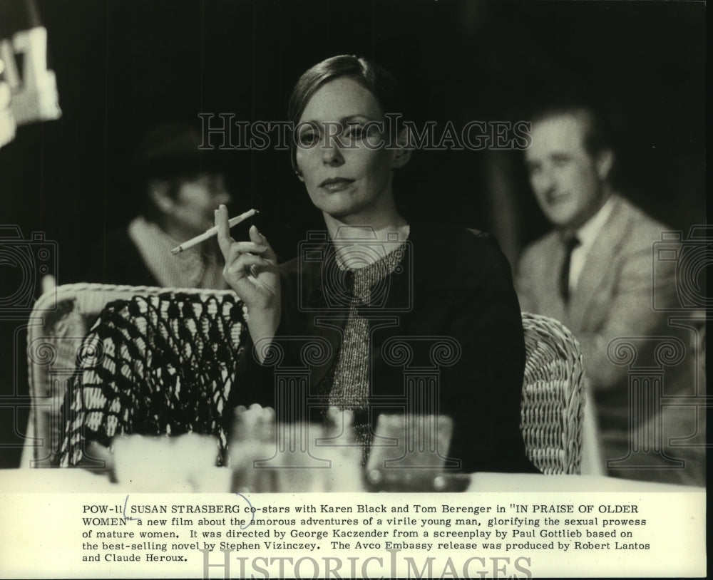 1980 Press Photo Susan Strasberg in &quot;In Praise Of Older Women&quot; from Avco Embassy - Historic Images