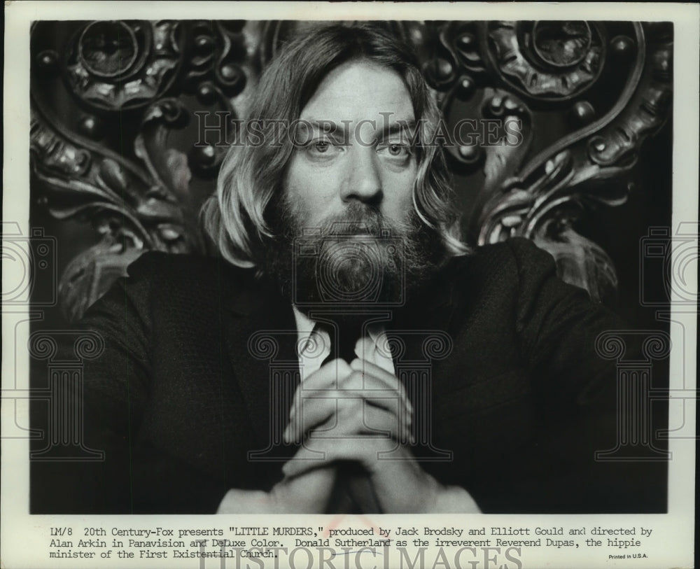 1971 Press Photo Donald Sutherland in &quot;Little Murders&quot; - mjp40145 - Historic Images