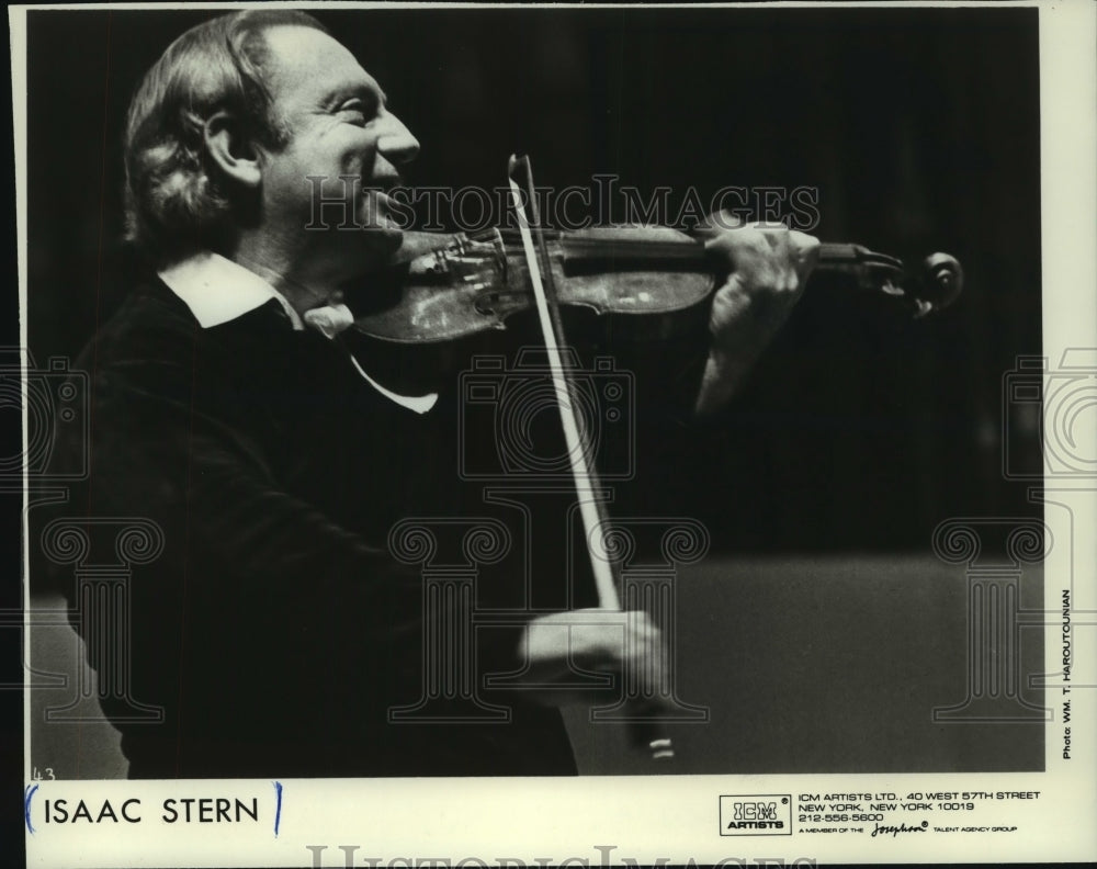 1989 Press Photo Violinist Isaac Stern - mjp40200 - Historic Images