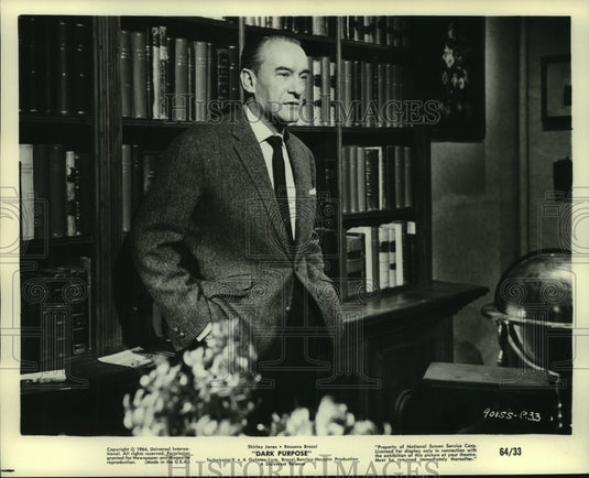 1964, Actor George Sanders in "Dark Purpose" - mjp40215 - Historic Images
