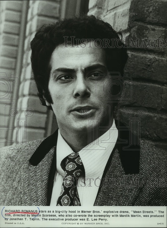 1984, Richard Romanus stars in Warner Bros. "Mean Streets". - Historic Images
