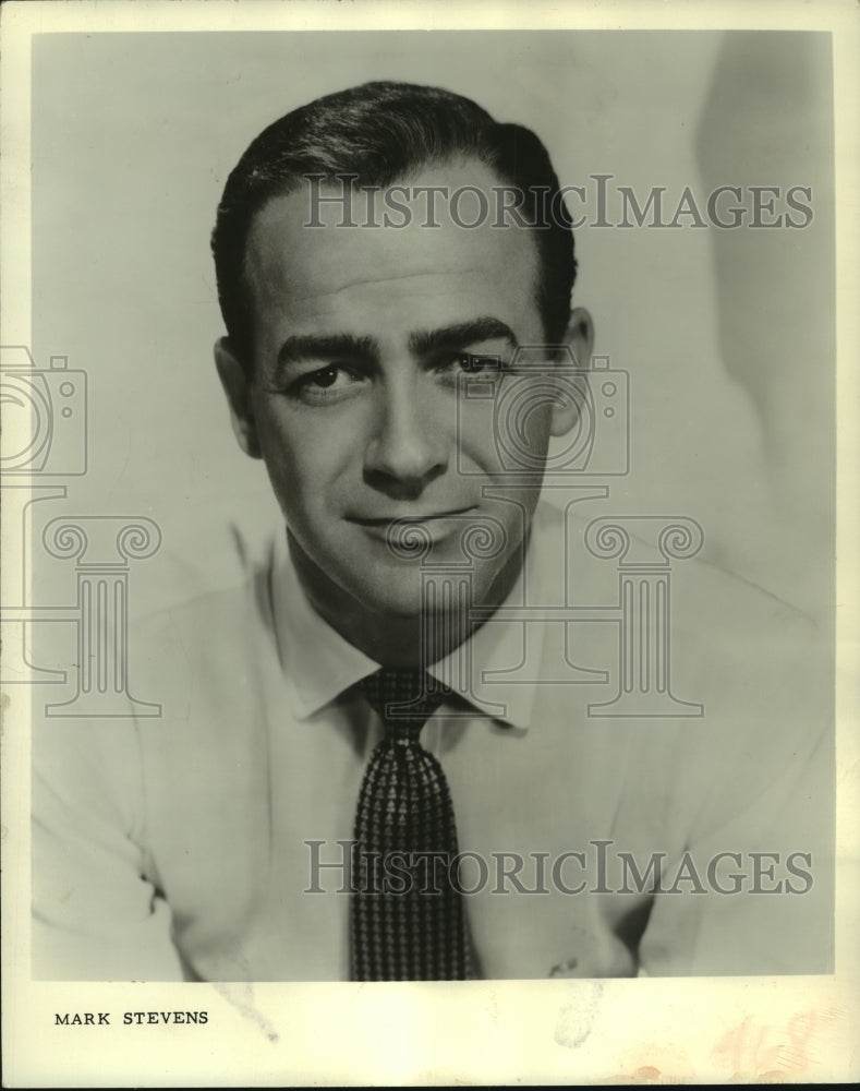 1958, Mark Stevens stars in &quot;The Face of a Killer&quot; - mjp40479 - Historic Images
