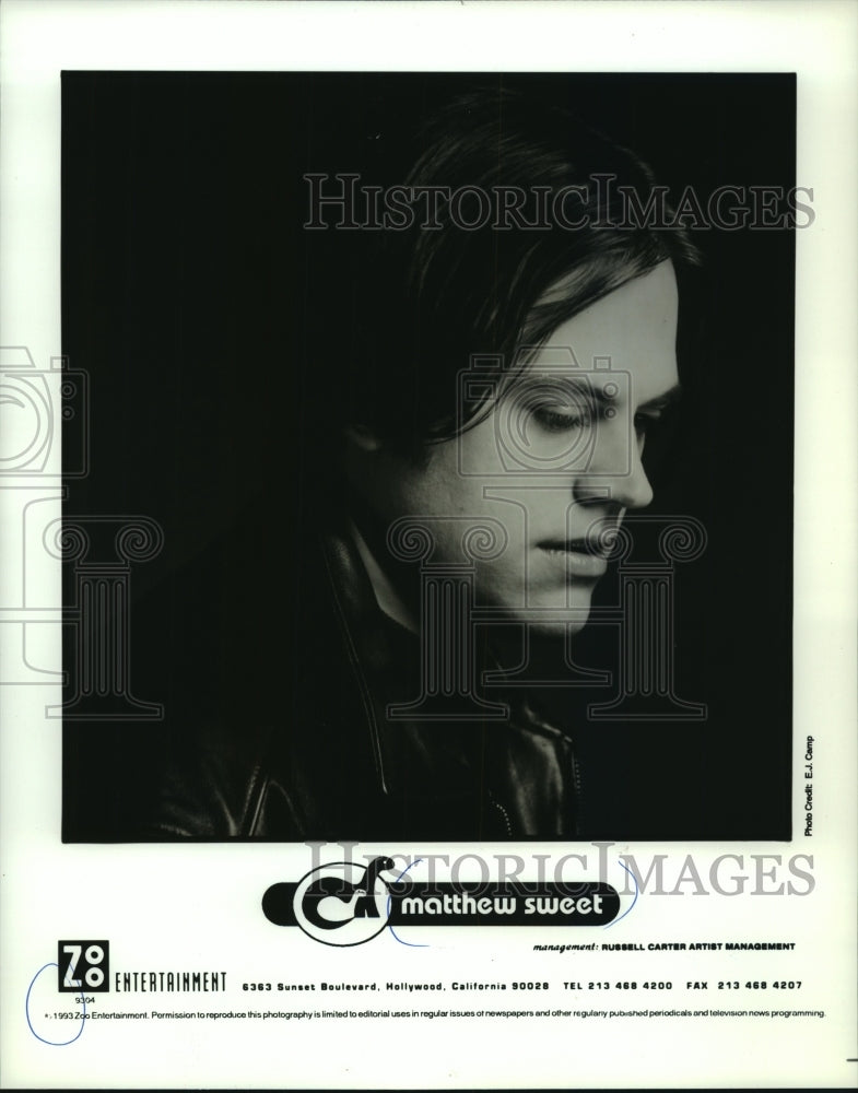 1993 Press Photo Entertainer Matthew Sweet - mjp40501 - Historic Images