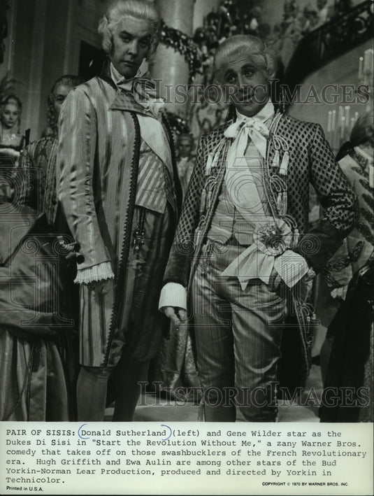 1970, Donald Sutherland & other in "Start The Revolution Without Me" - Historic Images