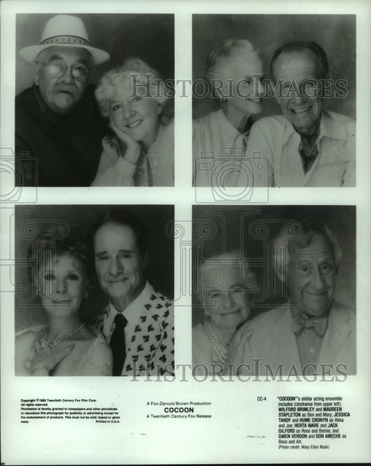 1985, Maureen Stapleton With Co-Stars In 'Cocoon' - mjp40638 - Historic Images