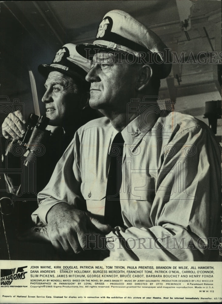 1965, John Wayne &amp; Kirk Douglas in &quot;In Harms Way&quot; - mjp40710 - Historic Images