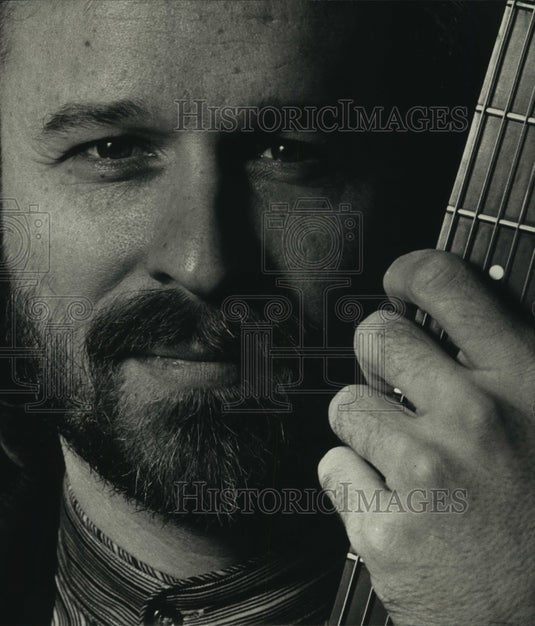 1988, Daryl Stuermer, guitarist for Forecast of Milwaukee. - Historic Images